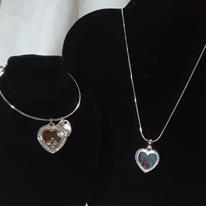 🆕️ Jeweled Heart Necklace Set